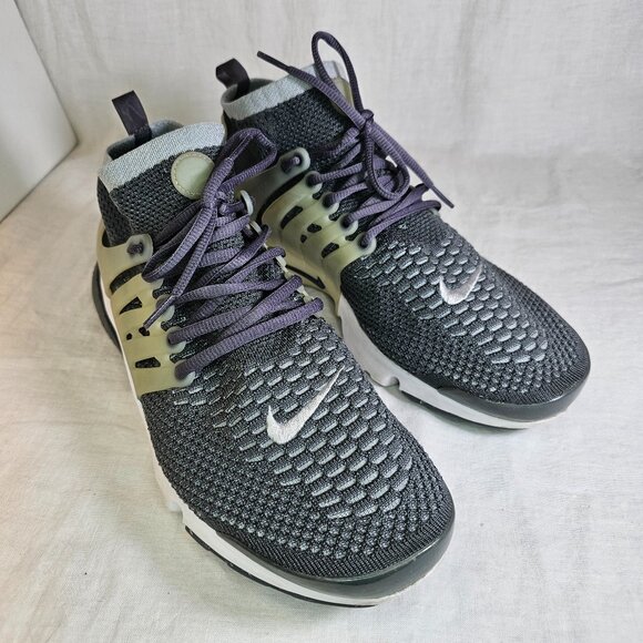 Nike Air Presto Flyknit Ultra Dark Athletic Sneakers Grey/Wolf Grey 2016